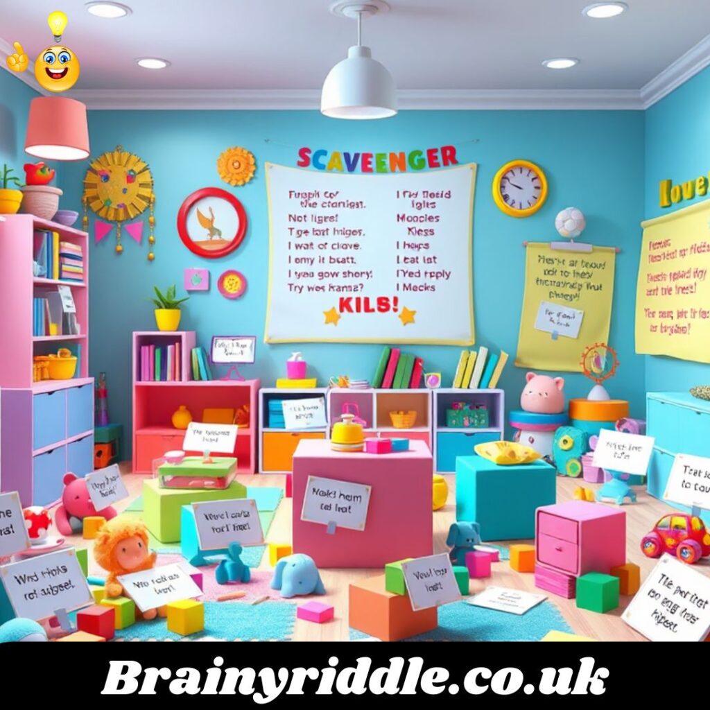 Indoor Scavenger Hunt Riddles for Kids