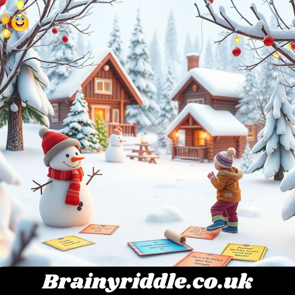 December Winter Wonderland Riddles and Logic Puzzles for Elementary School