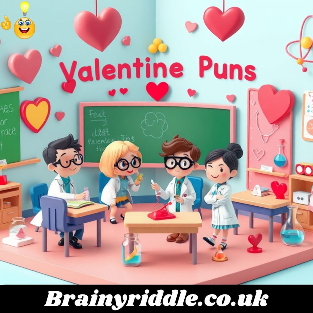 Cute Science Puns for Valentine's Cards
