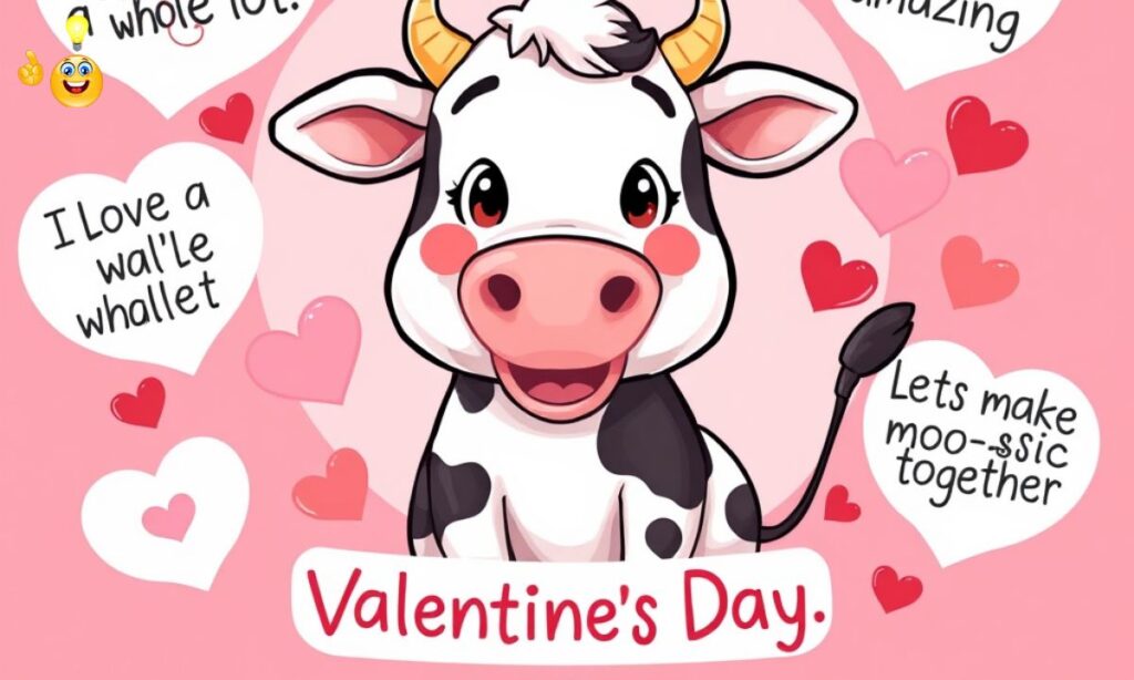 Valentines Day Cow Puns to Moo-ve Your Heartstrings