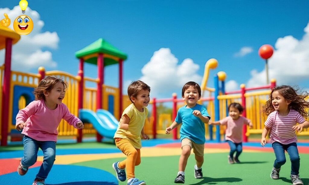 500 + Caption For Kids Playing