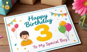 Birthday Wishes for 3 Year Old Boys