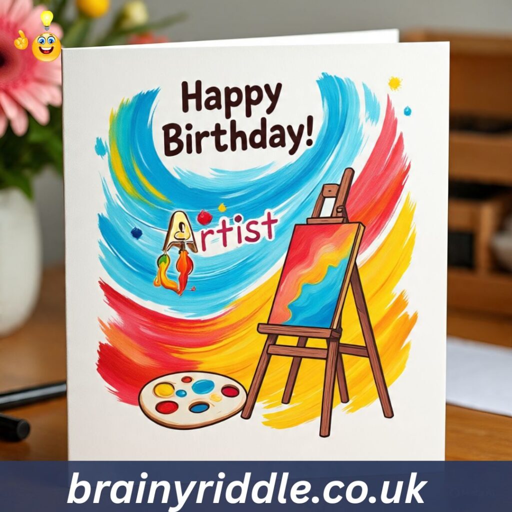 Crafting a Colorful Birthday Wish for an Artist