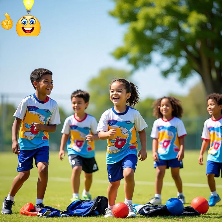 Inspiring Caption for Kids Playing Sports
